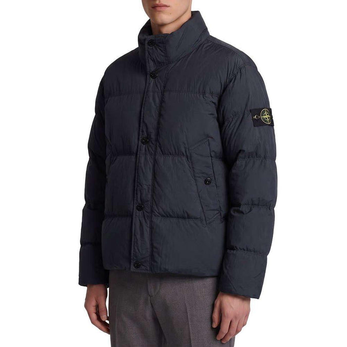 STONE ISLAND Garment Dyed Crinkle Reps NY Black Down Puffer Jacket