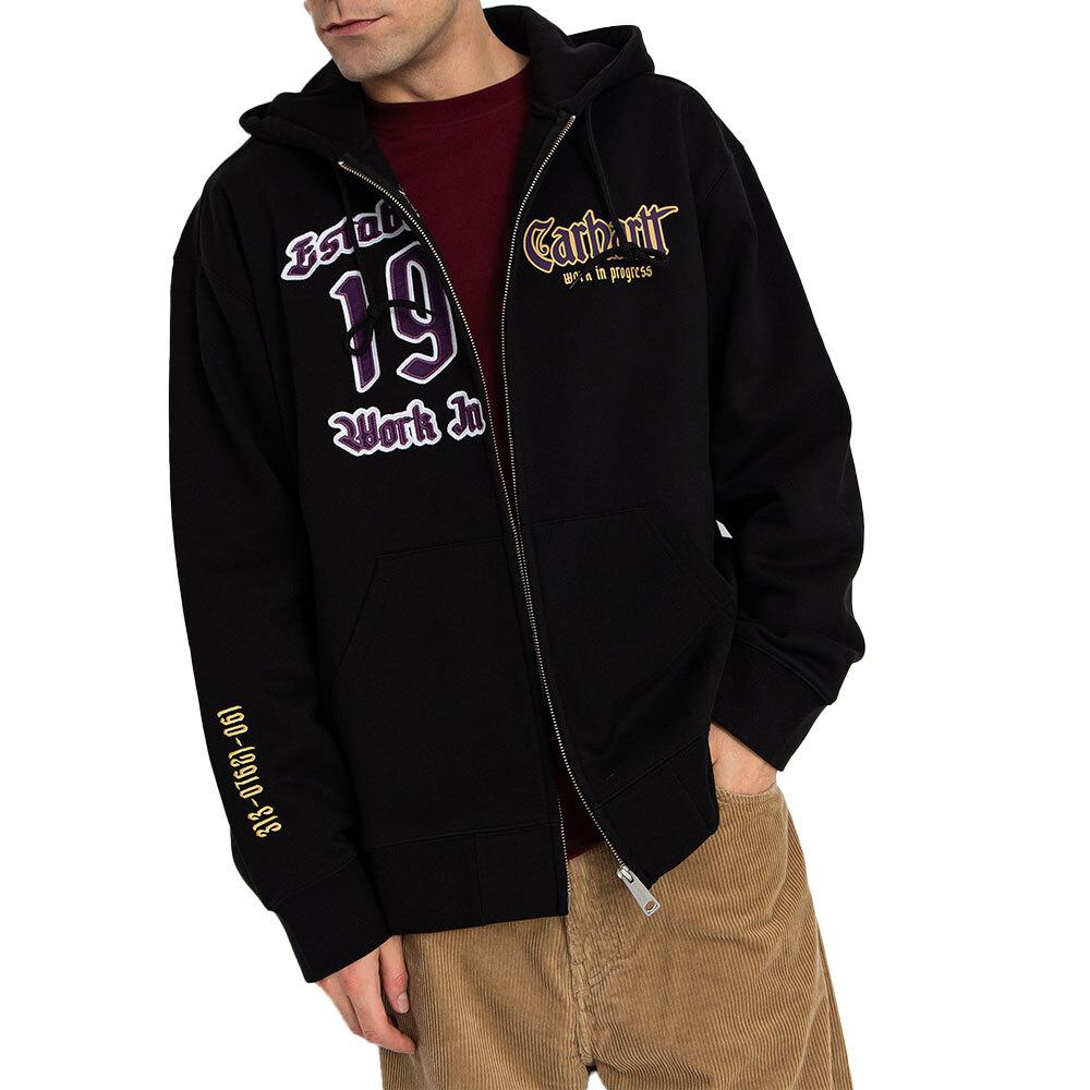 CARHARTT WIP Men’s Fleece-Lined Dual Zip Hoodie Jacket I035611 89XX