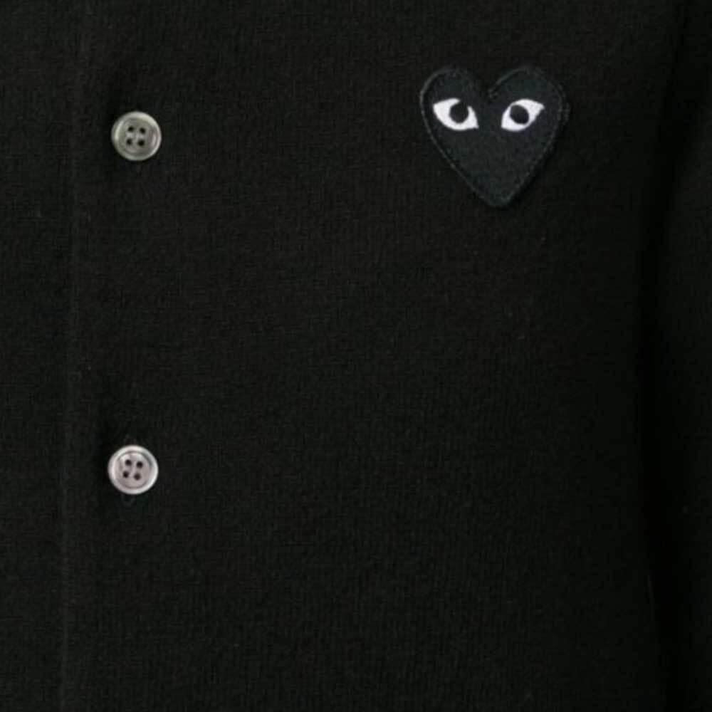 Comme des Garcons Black Heart Logo Women’s Black Cardigan