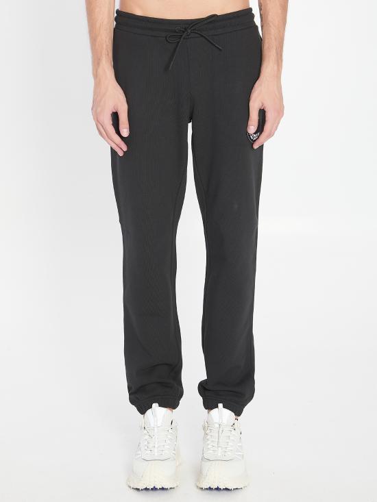 Moncler Logo Patch Cotton Sweatpants for Men 8H00005 89AZU 998