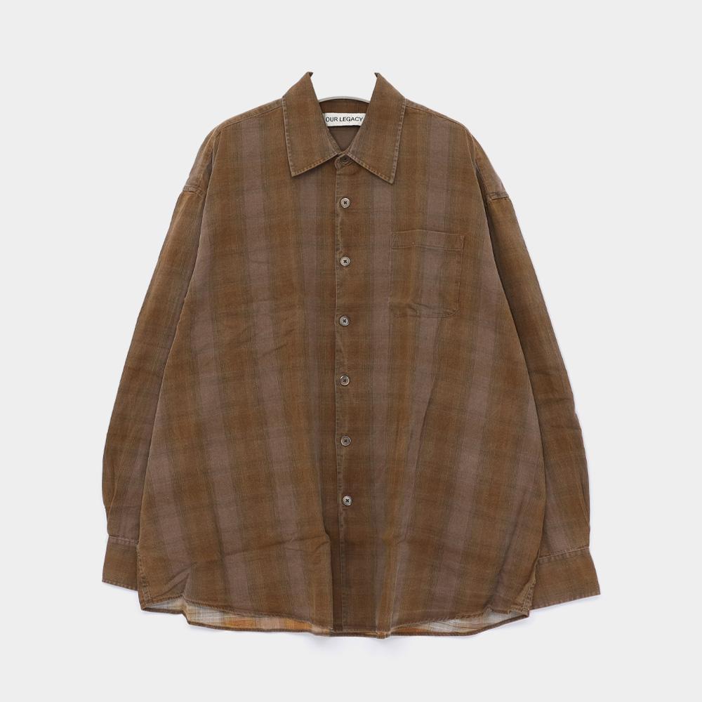 OUR LEGACY Dakota Flannel Check Borrowed Shirt Men’s Shirt M2262 BCF