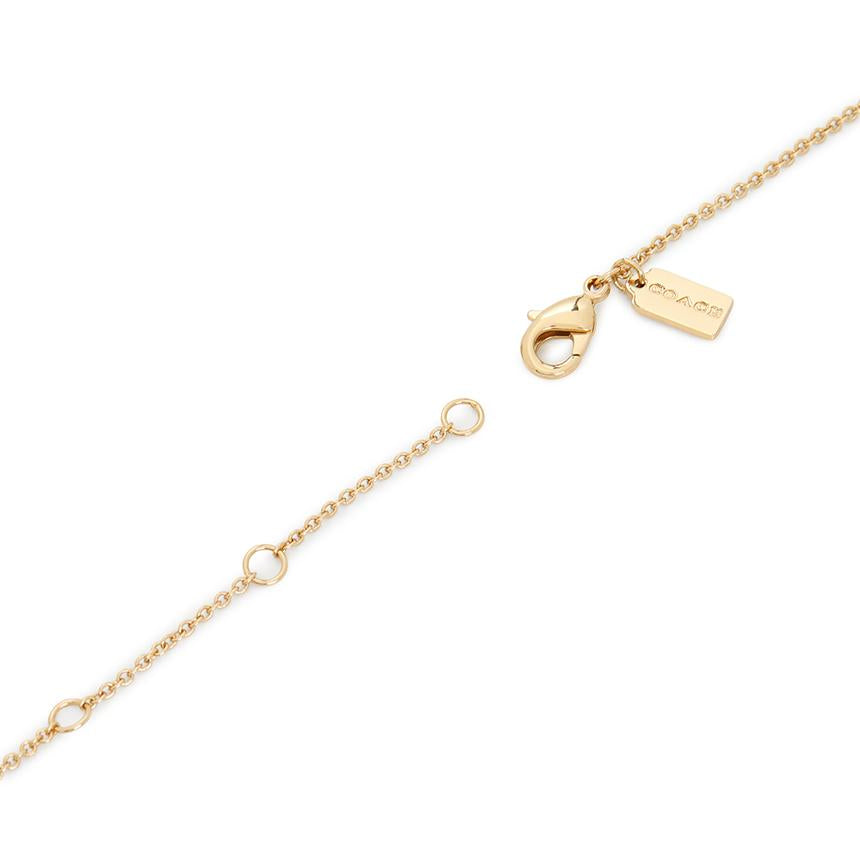 Coach Signature Rondel Women's Pendant Necklace 408103 GLD 004