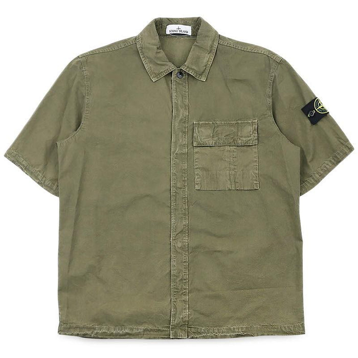 STONE ISLAND Men’s Badge Chest Pocket Short-Sleeve Over L1S151200031 S00WN V015G