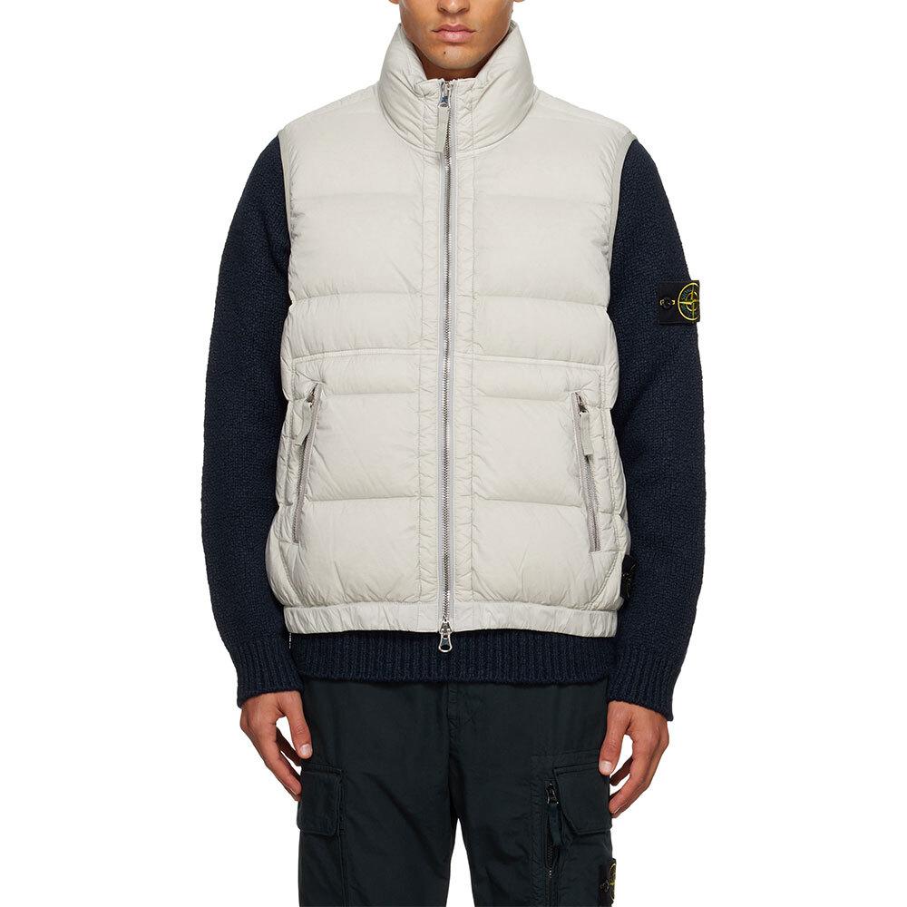 STONE ISLAND Seamless Padded Vest Men Pearl Gray G100007