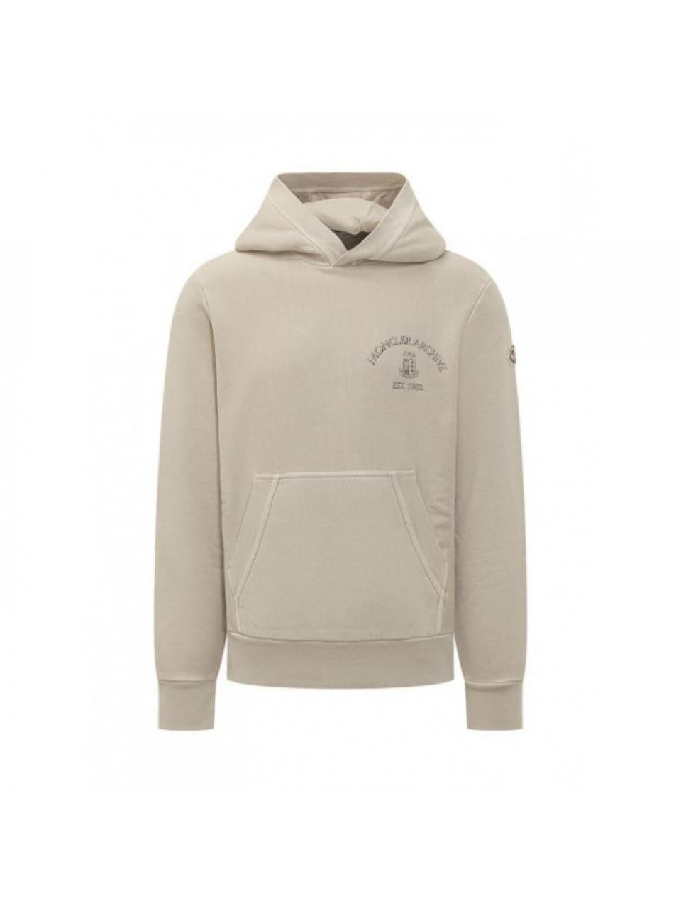 Moncler Men's Rowing Logo Cotton Hoodie 8G00012 89BAZ 268