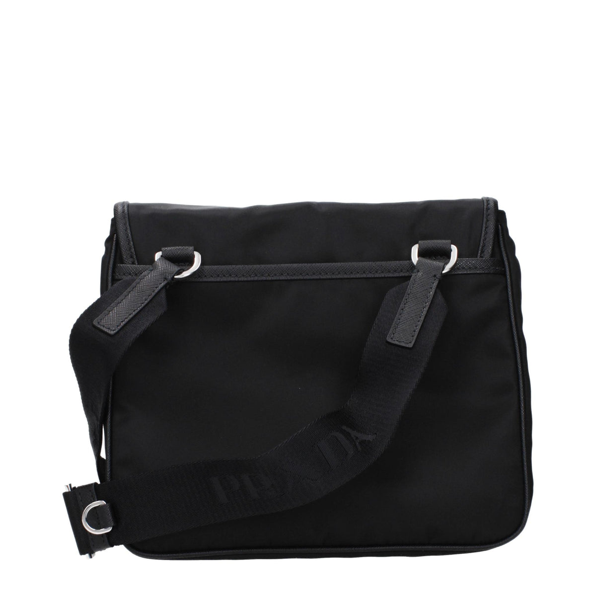 PRADA Black Nylon Crossbody Bag