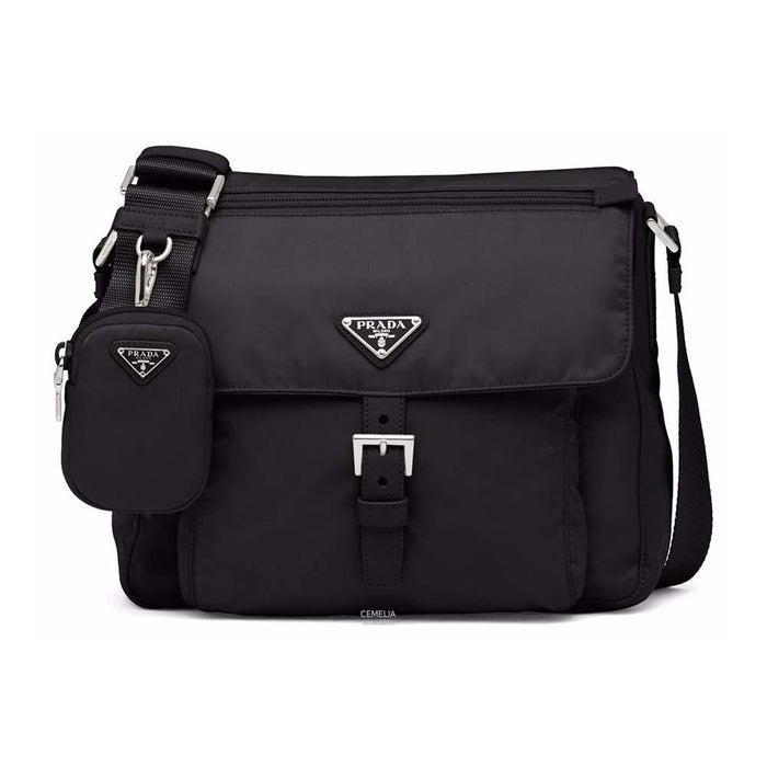 PRADA Re-Nylon Crossbody Bag Black 1BD994 B1M RV44 F0002