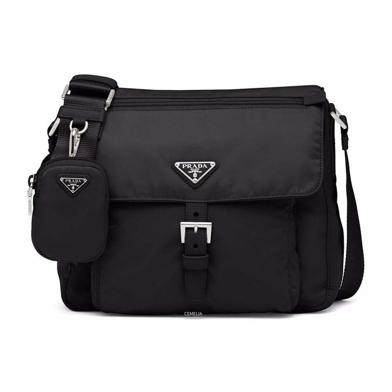 PRADA Re-Nylon Crossbody Bag Black 1BD994 B1M RV44 F0002