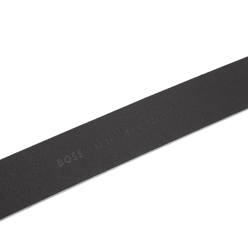 HUGO BOSS Men's Leather Belt Black