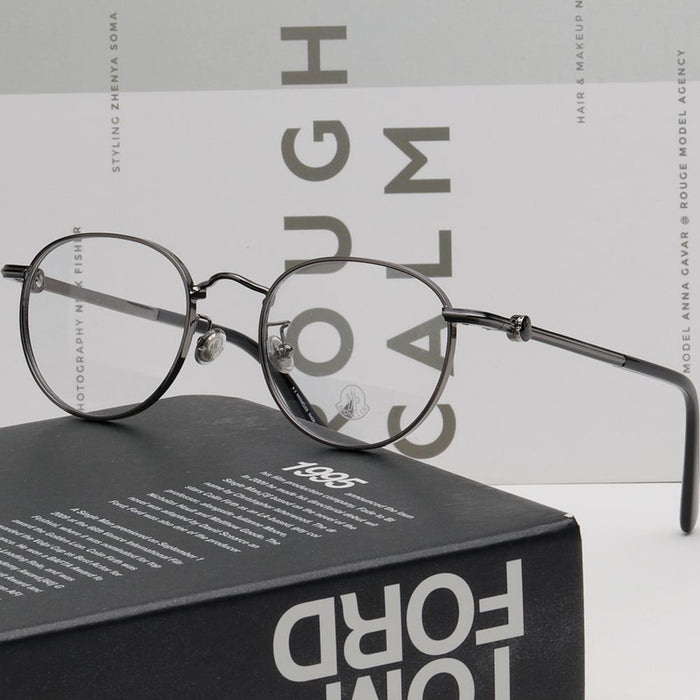 Moncler Round Eyeglass Frame ML5204H 008 Unisex Accessories