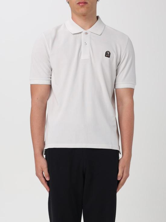 Parajumpers Cotton Polo Shirt for Men 25SSPMPOPO02501 WHITE DOM