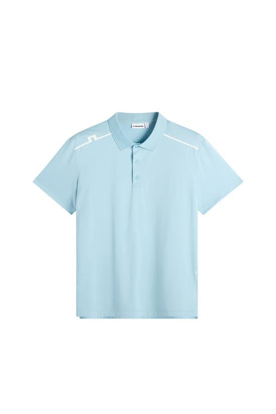 J LINDEBERG Forget-Me-Not Blue Performance Polo Shirt for Men GMJT14643 O127