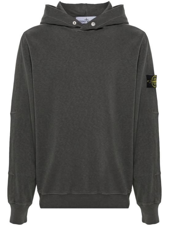 STONE ISLAND Dark Grey Hooded Sweatshirt Women’s Co 801565860V0165 DARK GREY DOM