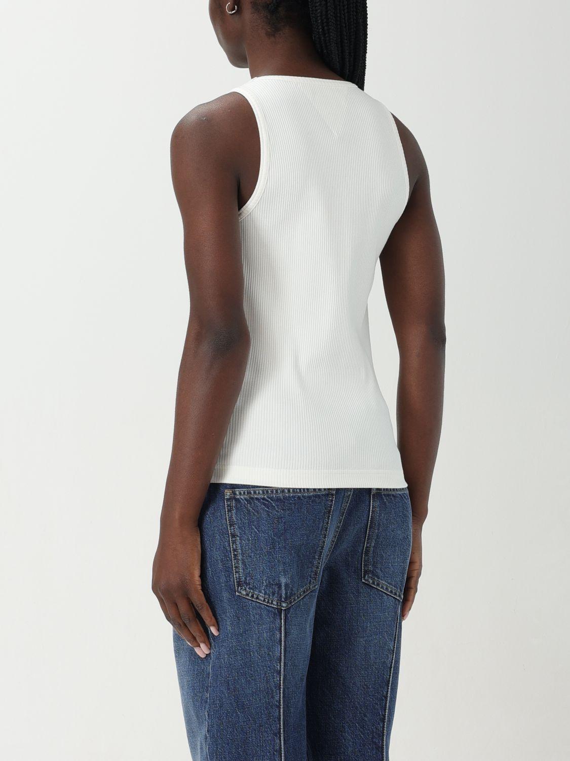 Bottega Veneta Sleeveless Blouse White Cotton Poplin Shirt