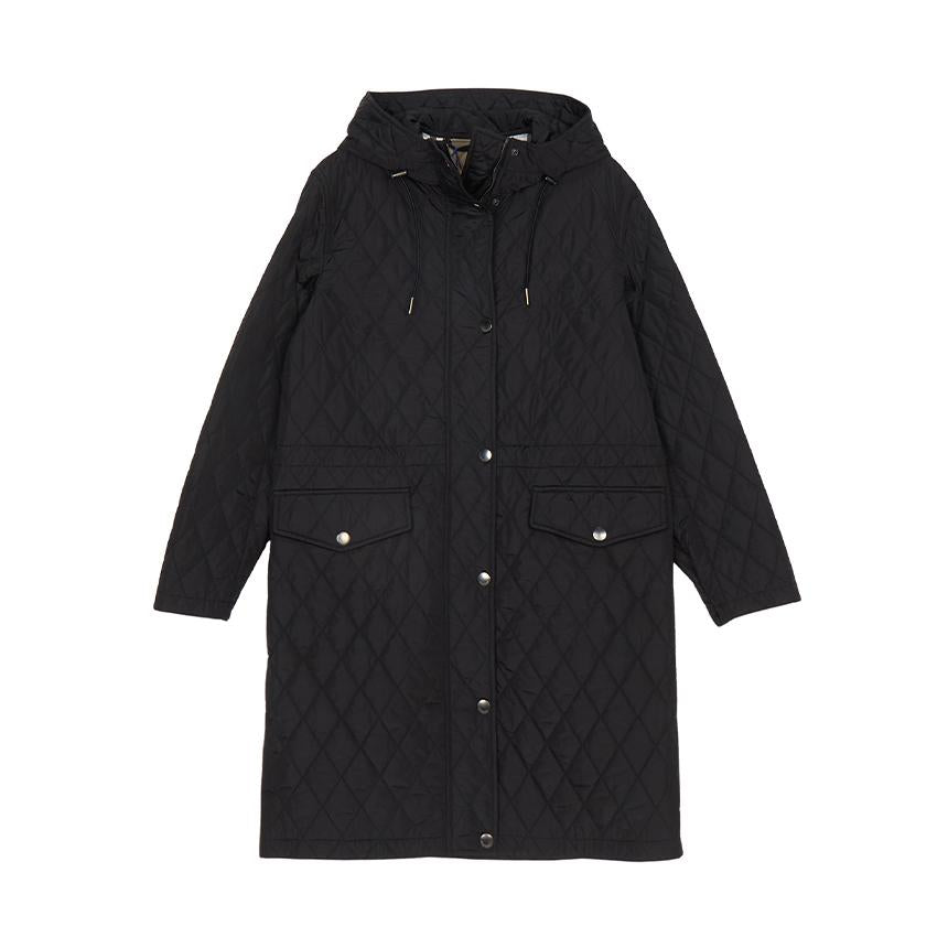 BURBERRY Hilgate Women’s Hooded Long Quilted Jacket 8110325