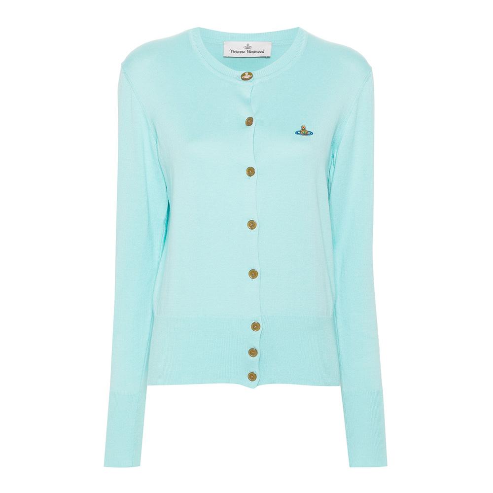 Vivienne Westwood Bea Aqua Cardigan Knit Sweater Women