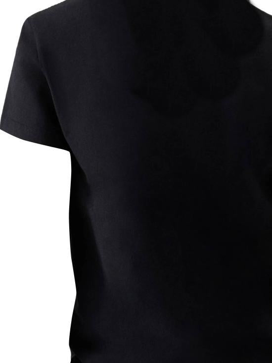 JACQUEMUS Black Short Sleeve Cotton T-Shirt TSW00550 AJ00029990