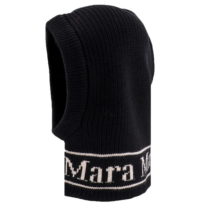 Max Mara GONG Wool Balaclava Black Beanie