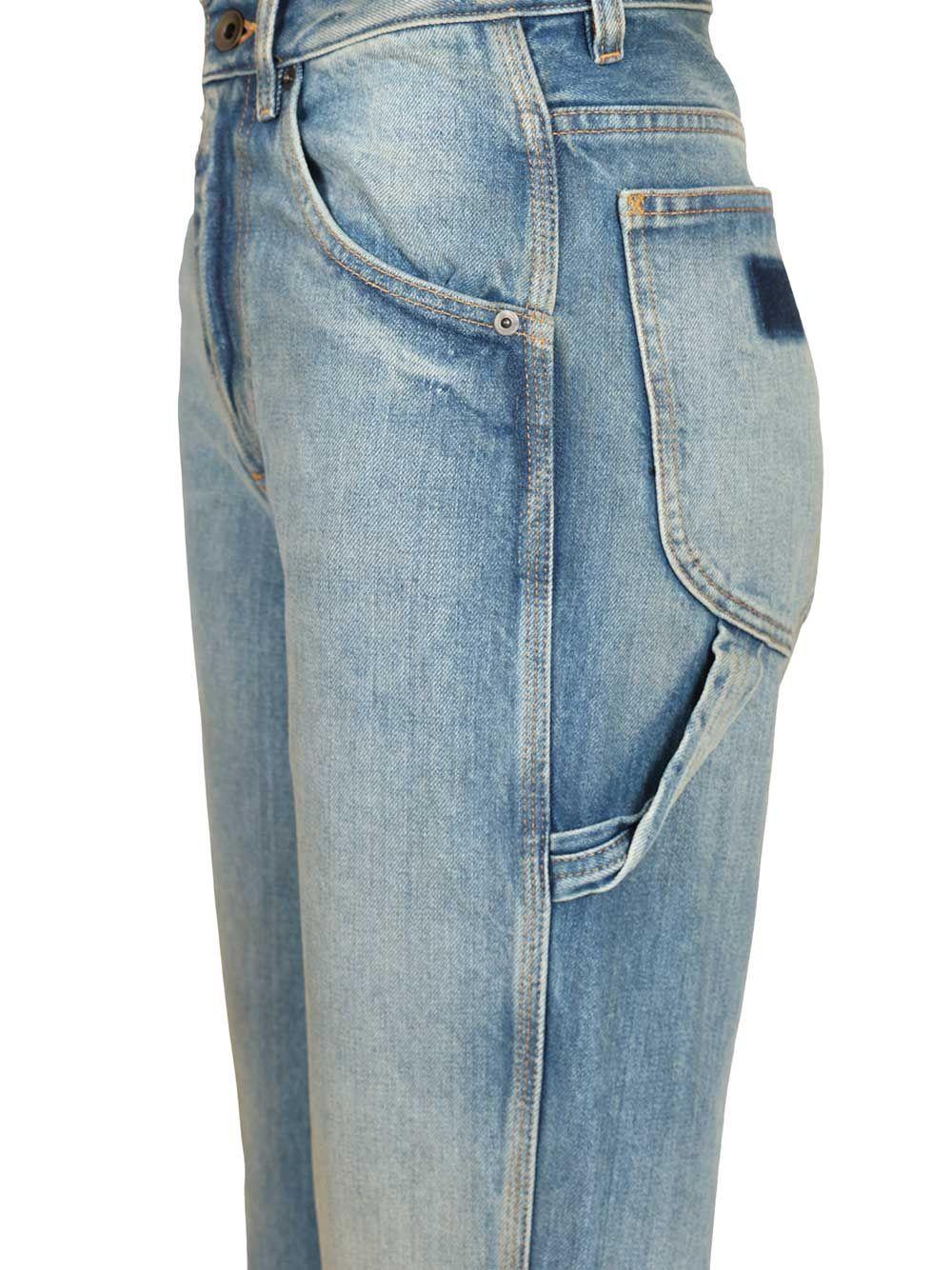 Maison Margiela Blue Denim Jeans Women’s Classic Fit Pants