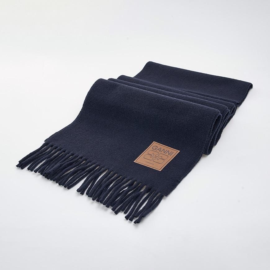 GANNI Women’s Wool Scarf/Muffler A6931 683