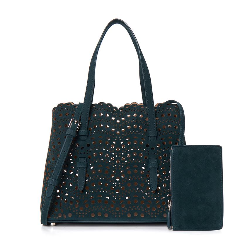ALAIA Mina 25 Women’s Leather Tote Bag