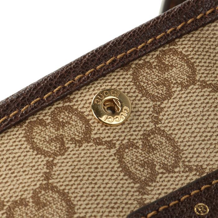 GUCCI Tribeca Large Tote Bag Beige Leather Top Handle Tote