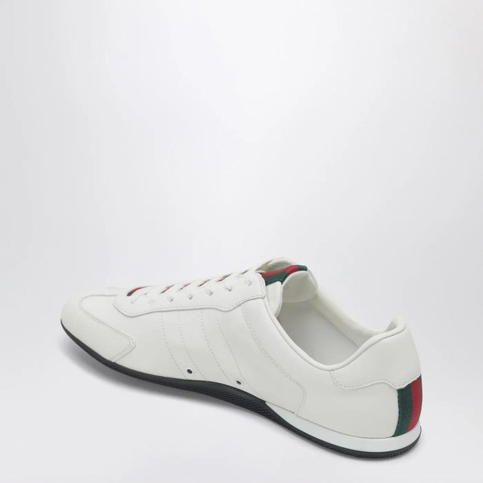 GUCCI Shift Men’s Leather Low-Top Sneakers White Navy