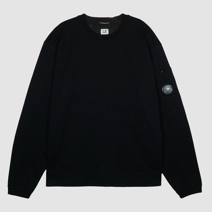 CP Company Lens Logo Black Long Sleeve Jersey Sweatshirt Unisex