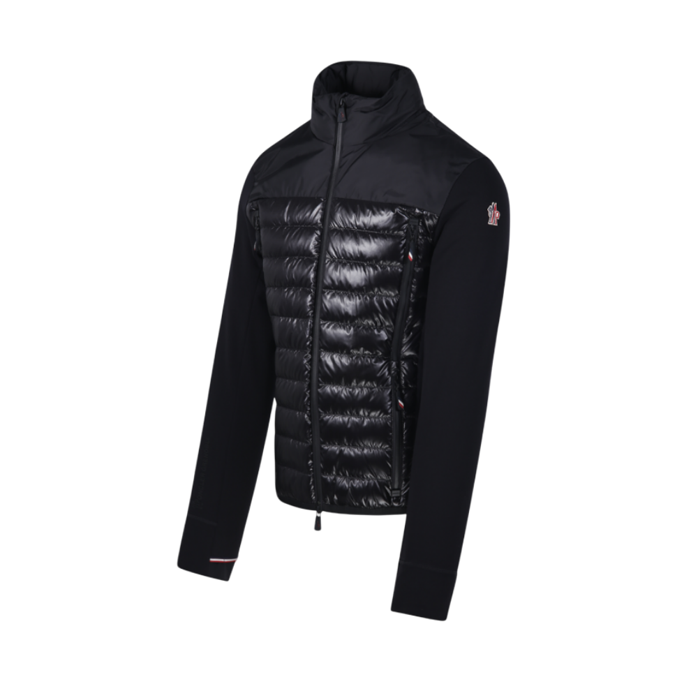 Moncler Grenoble Knit Down Jacket Men Black 8G00027 899IG 999