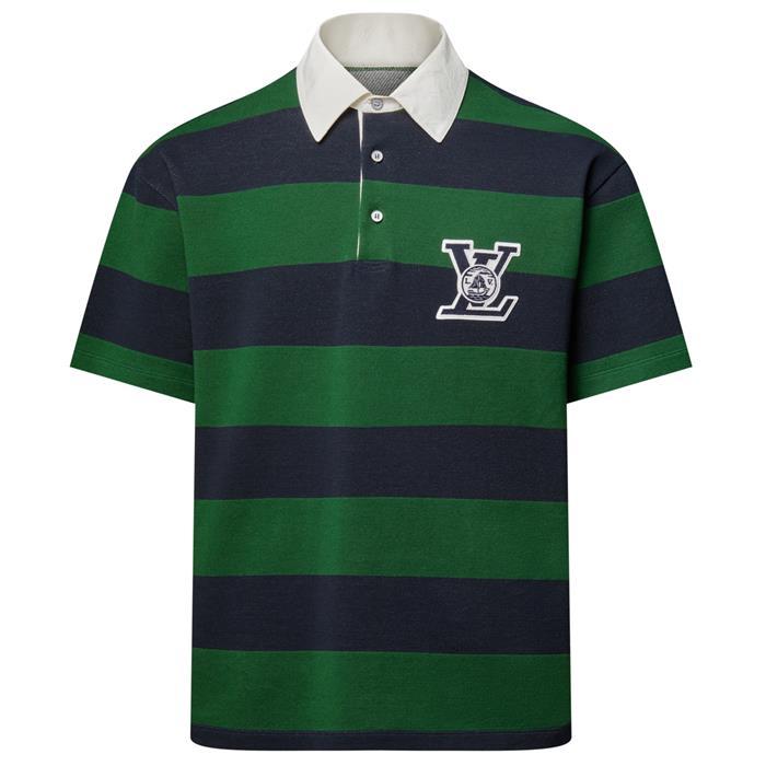 Louis Vuitton Striped Short Sleeve Polo Shirt