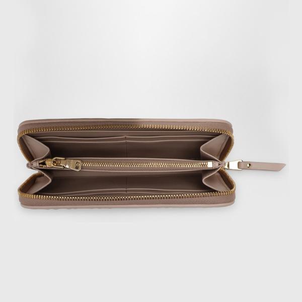 Miu Miu Matelassé Nappa Leather Long Wallet Women Baby Pink 5ML5062 FPP F0236