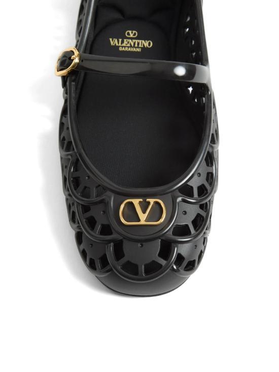 VALENTINO Garavani Black Leather Sandals