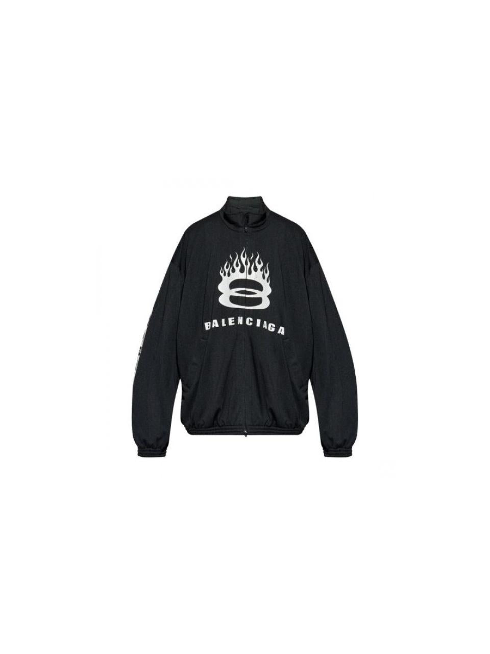 BALENCIAGA Burning Unity Oversized Jacket Black 794794 TQV38 1000