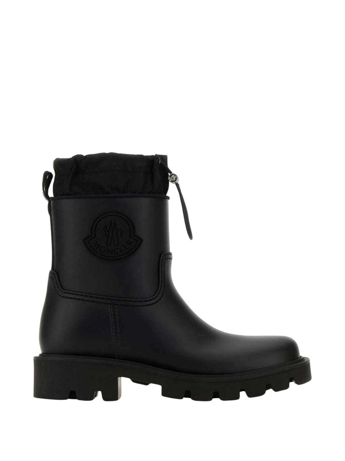 Moncler Black Leather Mid-Calf Boots