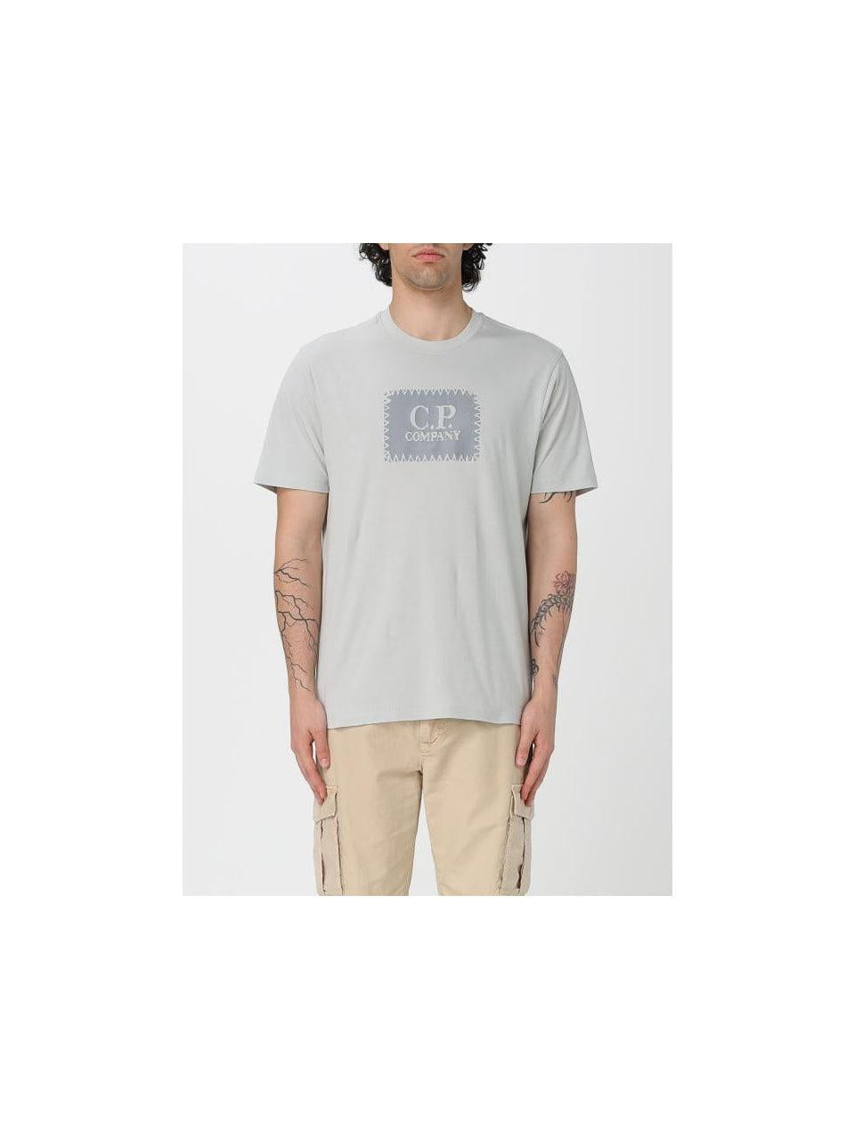CP Company 301 Jersey Logo Label T-Shirt Black Men’s