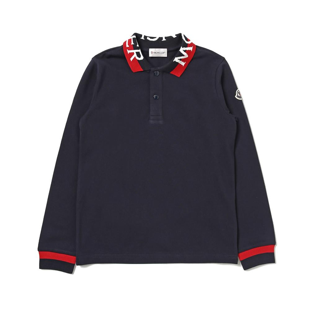 Moncler Kids Women’s Logo Polo T-Shirt 8B000 06 8496W 778