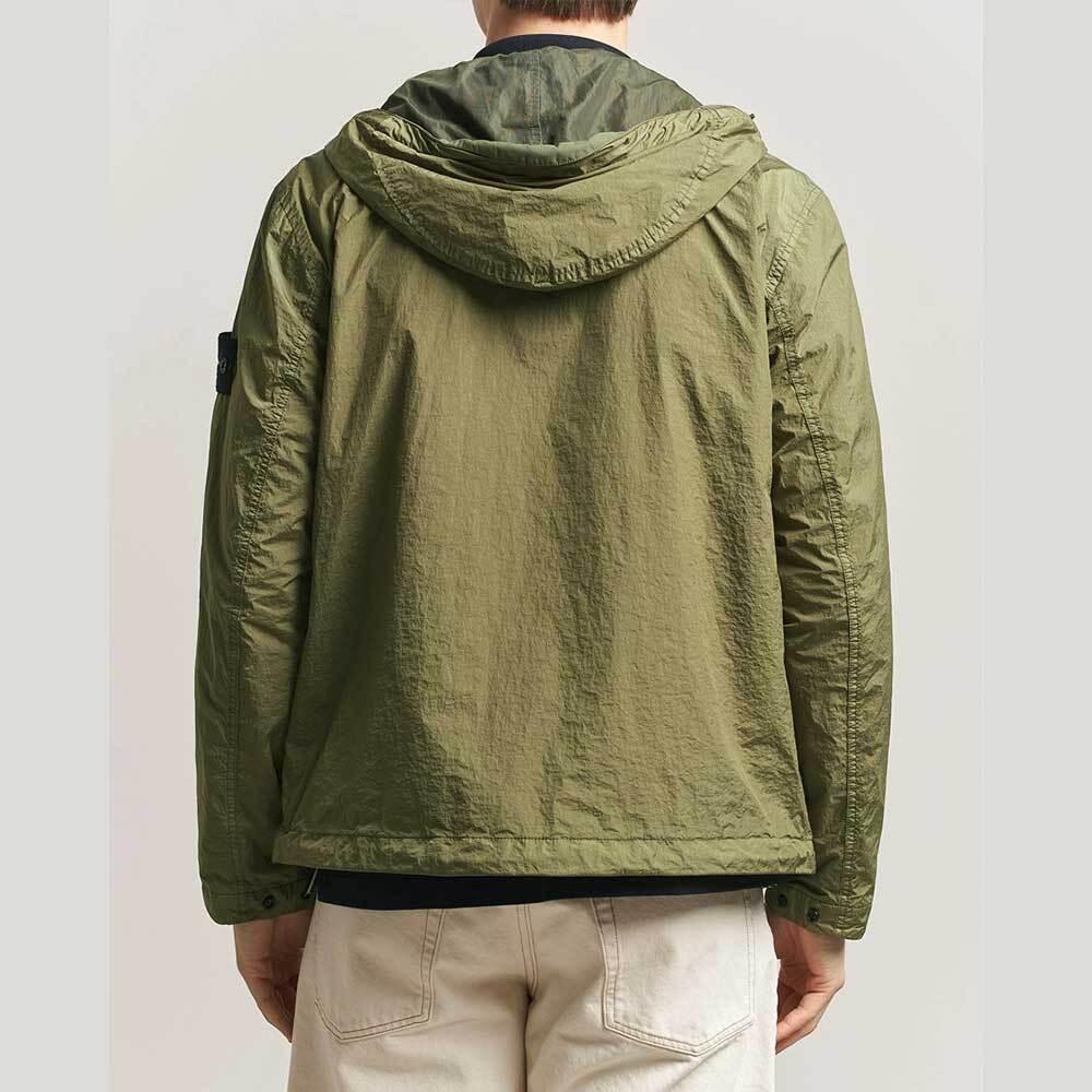 STONE ISLAND Crinkle Reps Antidrop Windbreaker Jacket Khaki