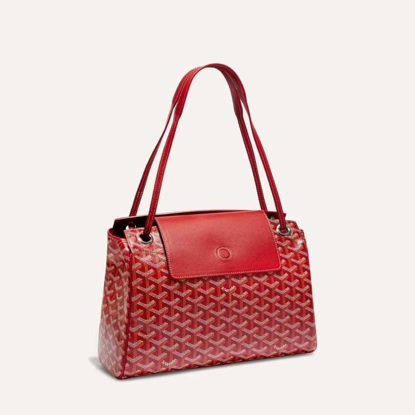 GOYARD Women’s Rouette PM Tote Bag Red Leather ROUETTPMLTY02 CL02 P