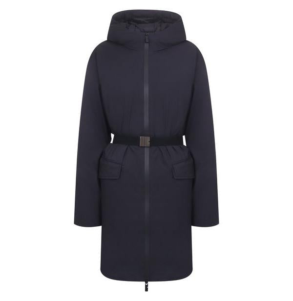 BURBERRY Mid-Length Hooded Nylon Coat