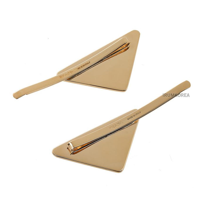 PRADA Triangle Logo Hair Pin for Women