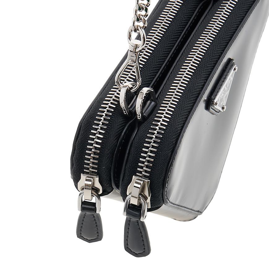 PRADA Women’s Brushed Leather Mini Pouch 1NR015 ZO6 F0002