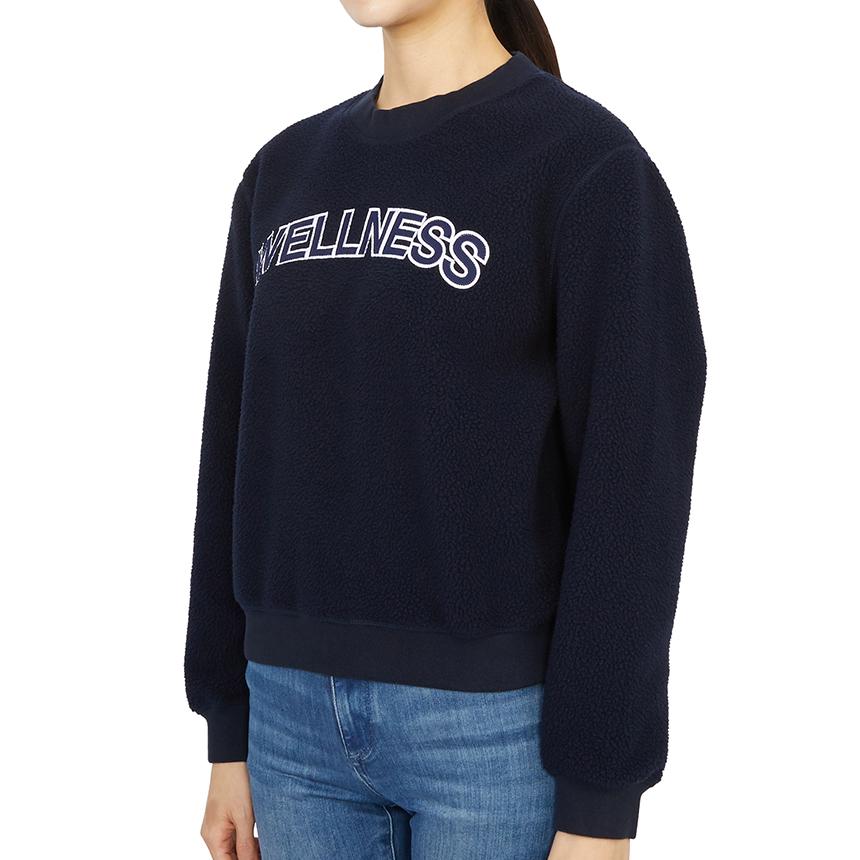 SPORTY&RICH Women’s Navy Crewneck Sweatshirt