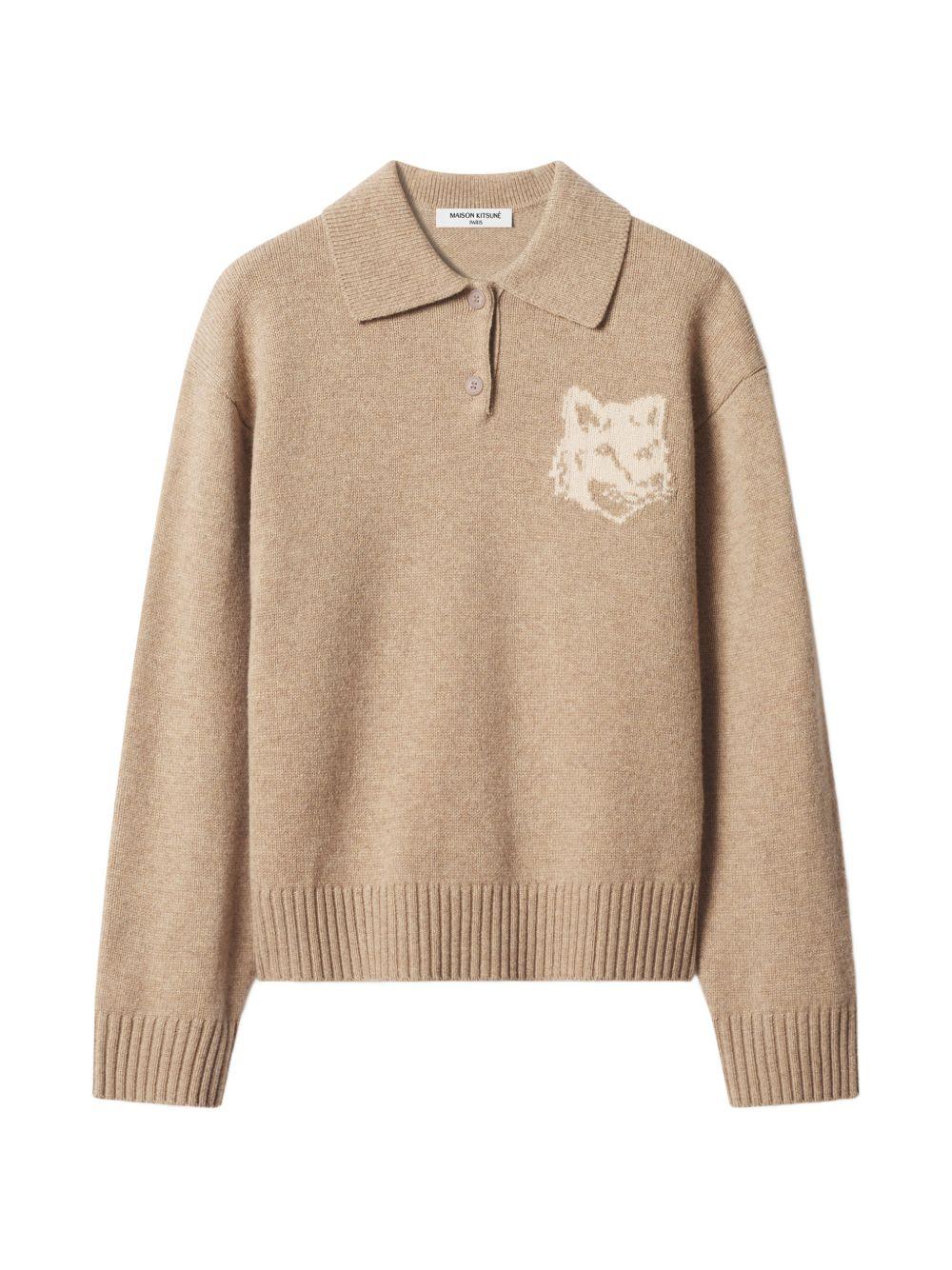 Maison Kitsune Wool Knit Cardigan