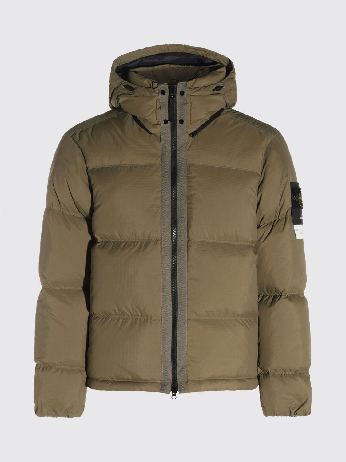 STONE ISLAND Green Down Puffer Jacket Men’s