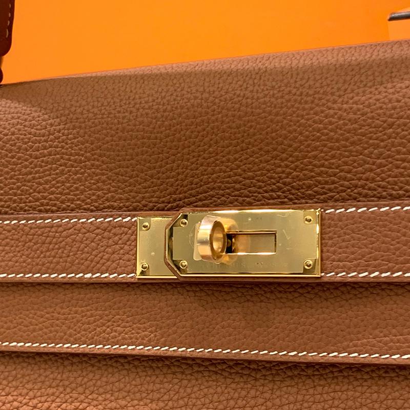 HERMES Kelly Bag Gold Color with Gold Hardware Tote