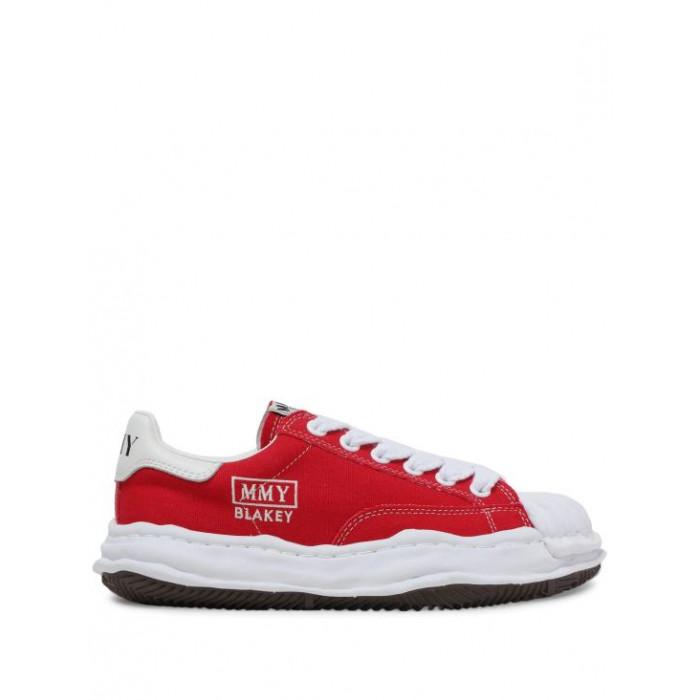 Maison Mihara Yasuhiro Women's Blakey Red Canvas Low Top Sneakers