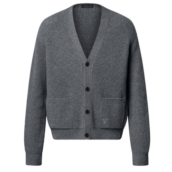 Louis Vuitton Embroidered Signature Cashmere Cardigan