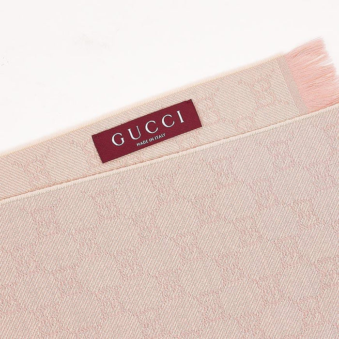 GUCCI Women’s GG Wool Scarf Pink