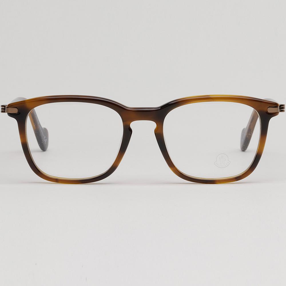 Moncler Tortoise Square Acetate Eyeglass Frames Unisex ML5045 052