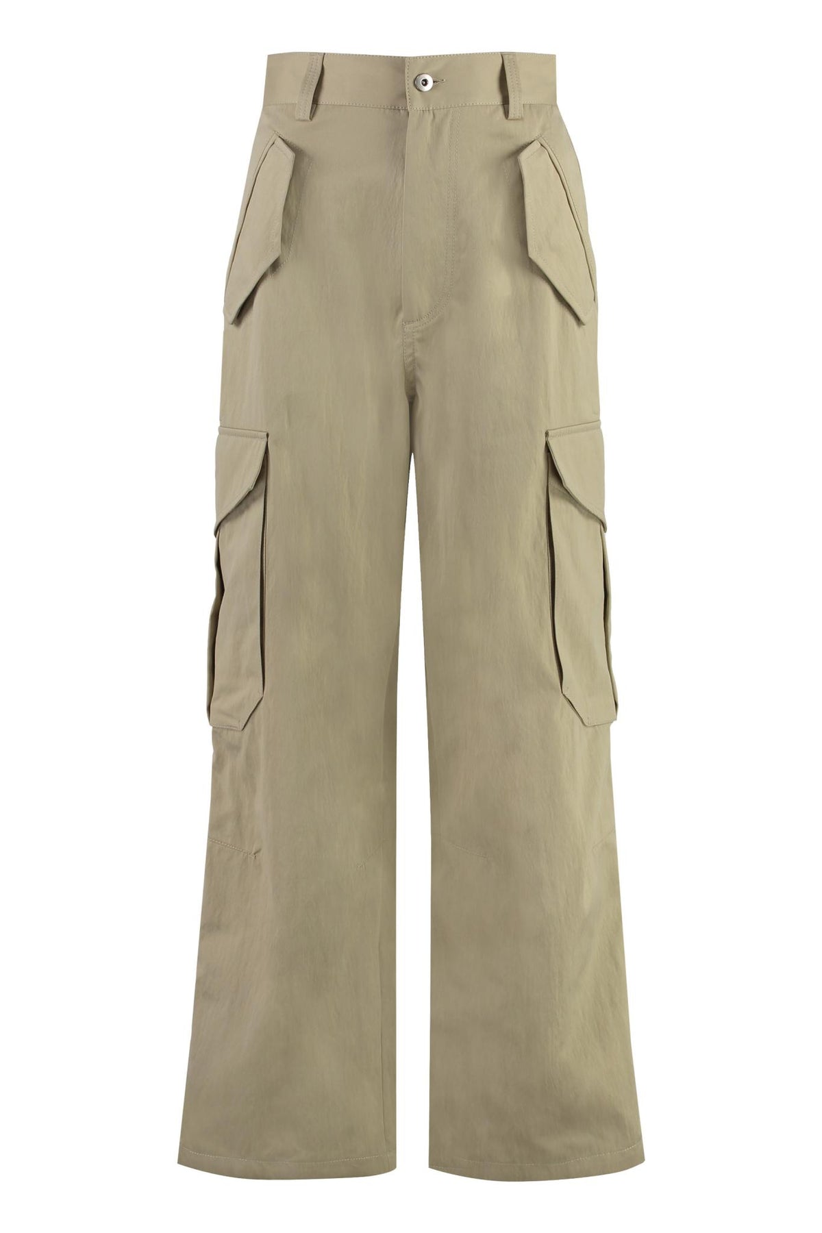 Bottega Veneta Gray Cotton Cargo Pants